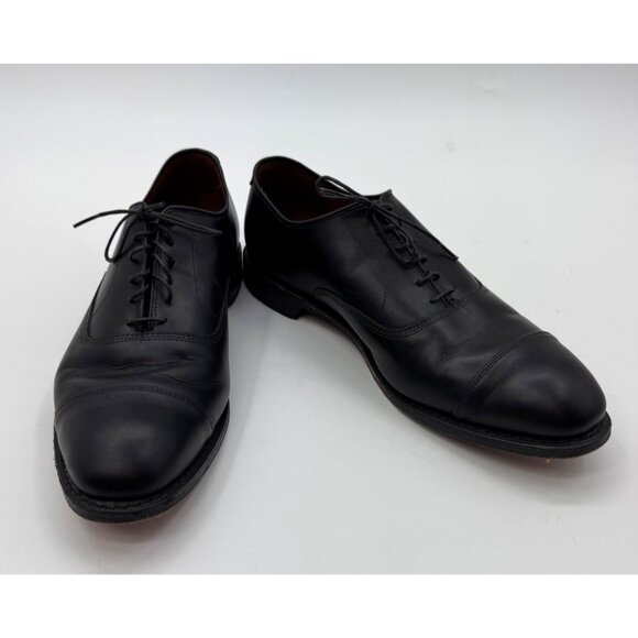 Allen Edmonds Mens Park Avenue Black Leather Lace-Up Oxfords Size 10.5 D - Picture 1 of 13